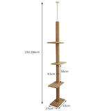 220cm Cat Scratching Post / Tree / Pole - Beige