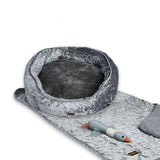 3 Piece Pet Bed Set - Grey