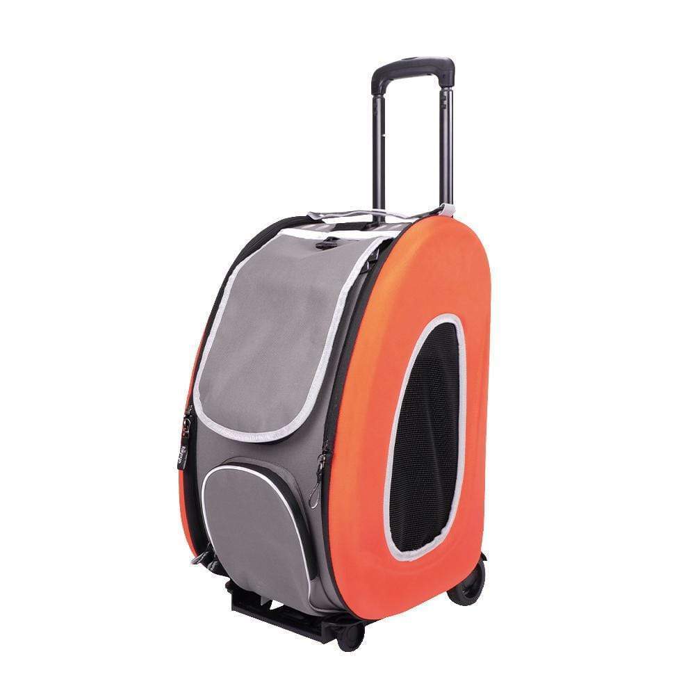 4-In-14-In-1 Pet Carrier/Wheeled Carrier - Tangerine