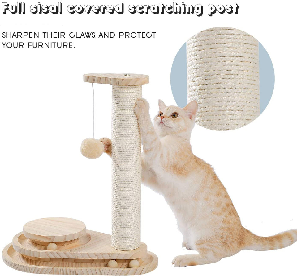 Cat Scratching Post Specialists | Cat Scratcher Trees & Poles 15" Cat Scratching Post / Tree / Pole - Beige