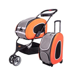 5-in-1 Pet Carrier/Stroller - Tangerine