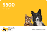 $500 Direct To Pet Gift Card