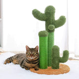 53cm Cactus Cat Scratching Post / Tree / Pole - Brown