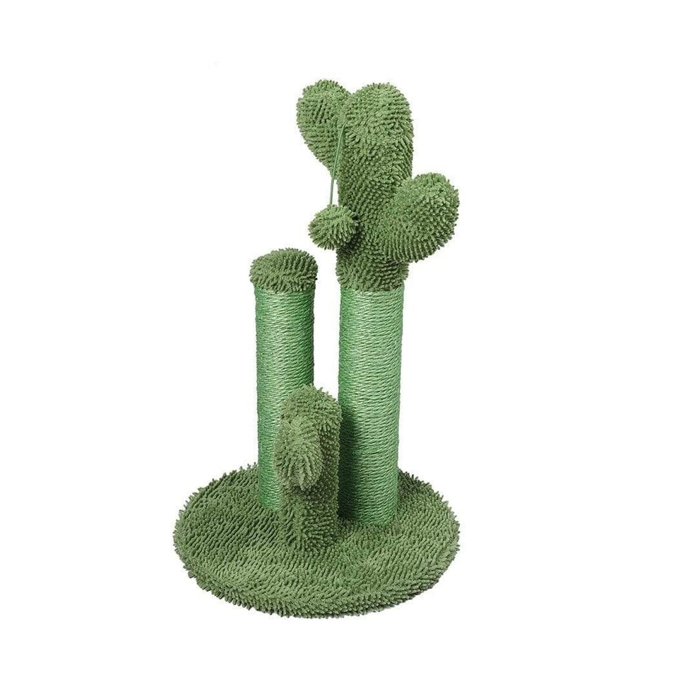 56cm Cat Scratching Post / Tree / Pole - Green Cactus