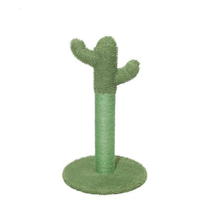 67cm Cat Scratching Post / Tree / Pole - Green Cactus