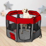 8 Panel Pet Playpen Dog Puppy Play Exercise Enclosure Fence Grey XL