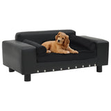 Copy of 80x50x40 Dog Sofa Leather - Black