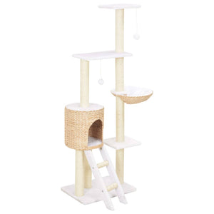146cm Cat Tree with Sisal Scratching Post Seagrass