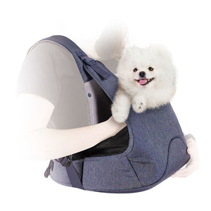 HUG PACK PADDED & MESH DOG SLING CARRIER - DENIM BLUE
