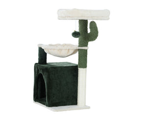 70cm Cat Scratching Post Wood Condo - Green