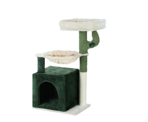 78cm Cat Post Scratcher Wood Condo - Green