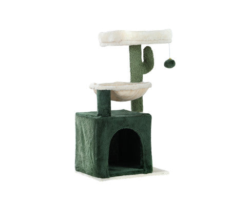 78cm Cat Post Scratcher Wood Condo - Green