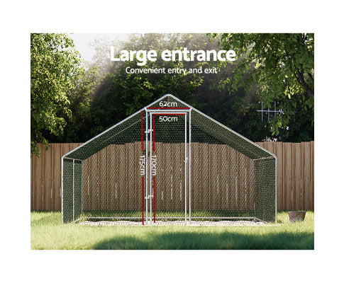 Large Walk In Chicken Coop/Rabbit Hutch Run Enclosure Cover 3mx4mx2m