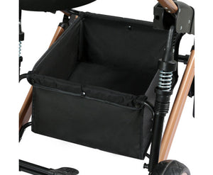 Large 4 Wheels Foldable Dog & Cat Stroller Pram - Rose Gold & Black