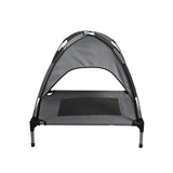 Trampoline Dog Bed with Canopy - Grey