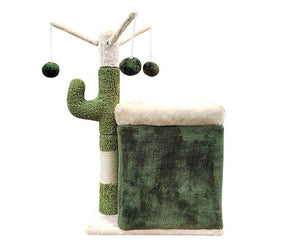 70cm Cat Scratching Post Cactus - Green