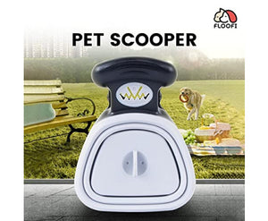 Large Pet Portable Pooper Scooper - Grey