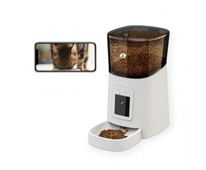 SMART PET FEEDER WITH CAMERA - WHITE