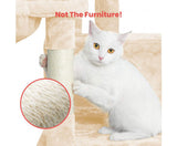 150cm Plush Cat Condo Cat Tree - Beige