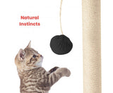 145cm Plush Cat Condo Cat Tree - Dark Grey