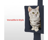 155cm Plush Cat Condo Cat Tree - Dark Grey