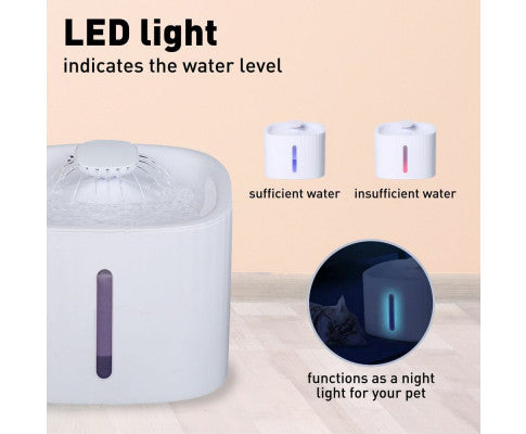3L LED USB Pet Water Dispenser