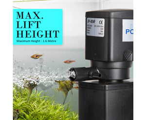 Dynamic Power Aquarium Submersible Filter 1200L/H 22W 1.6m Pond Pump