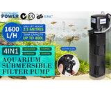 Dynamic Power Aquarium Submersible Filter 1600L/H 35W 2.5m Pond Pump