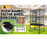 137cm Bird Cage Aviary with Wheels