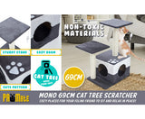 69cm Cat Scratching Post / Tree / Pole - Grey