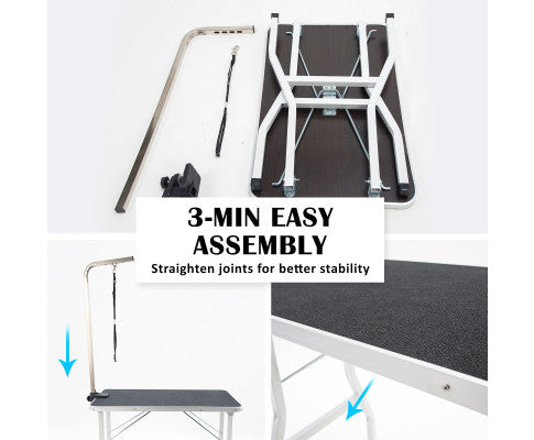 78cm Black Pet Grooming Table