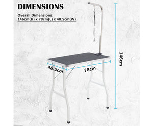 78cm Black Pet Grooming Table