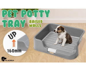 Dog Potty Training  Tray - Grey