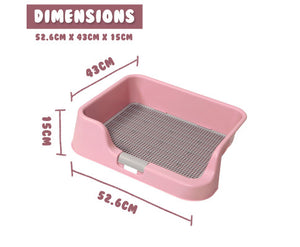 Dog Potty Training  Tray - Pink