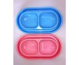 2 x Anti-Ant Pet Plastic Feeding Bowls/Dog/Cat /Rabbit/Guinea Pig Feeder