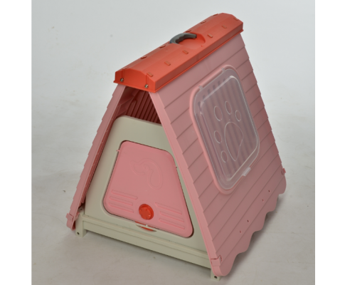 Small Foldable Plastic Dog & Cat House Kennel