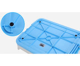 Medium Dog Potty Training  Tray With Wall - Blue