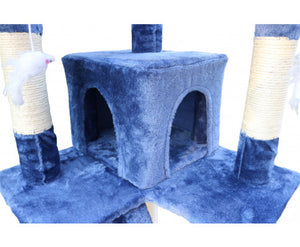 170cm Cat Scratching Post with Ladder - Blue