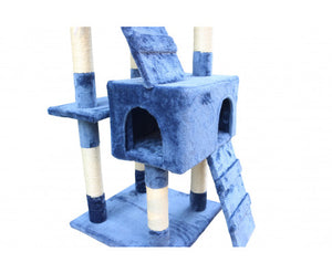 170cm Cat Scratching Post with Ladder - Blue