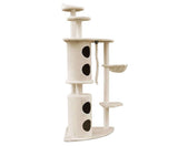 170cm XL Multi Level Cat Scratching Tower - Beige