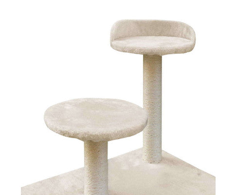 170cm XL Multi Level Cat Scratching Tower - Beige