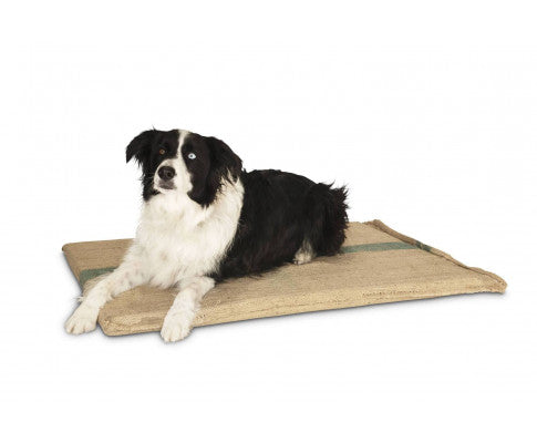 100 x 69 cm Large Hessian Pet Bed Cushion With Foam