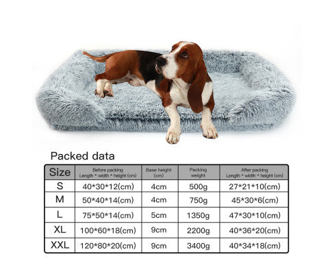 Removable Dog Bed Plush - Gradual Gray