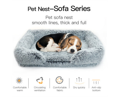 Removable Dog Bed Plush - Gradual Gray