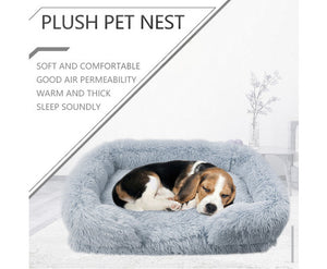 Removable Dog Bed Plush - Gradual Gray