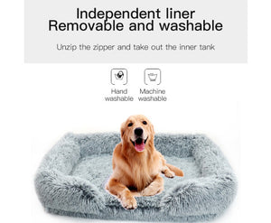 Removable Dog Bed Plush - Gradual Gray