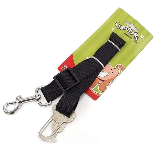 Adjustable Dog Car Seat Safety Belt 2.5cm x 30−50cm - Black