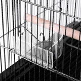 Bird Cage & Parrot Cage Supplies 144cm Large Bird Cage with Perch - Black