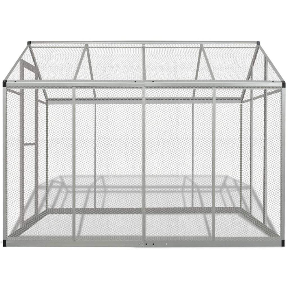 Bird Cage & Parrot Cage Supplies Outdoor Bird Aviary Aluminium 178x242x192 cm