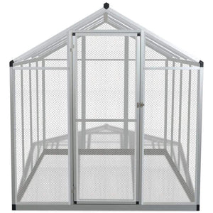 Bird Cage & Parrot Cage Supplies Outdoor Bird Aviary Aluminium 178x242x192 cm